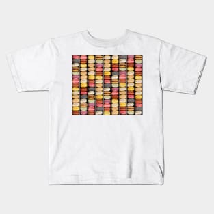 Macaroon Pastry Print Pastel Kids T-Shirt